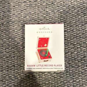 Hallmark Keepsake Red and Green Record Player Ornament